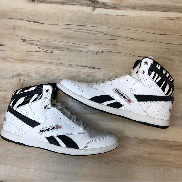 reebok mid top sneakers